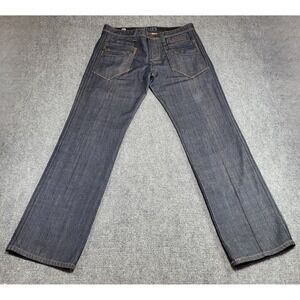 Vtg Seduka by Joe Dahan Blue Denim Tall Metal Stud Jeans Men's Size 38 (38Wx35L)